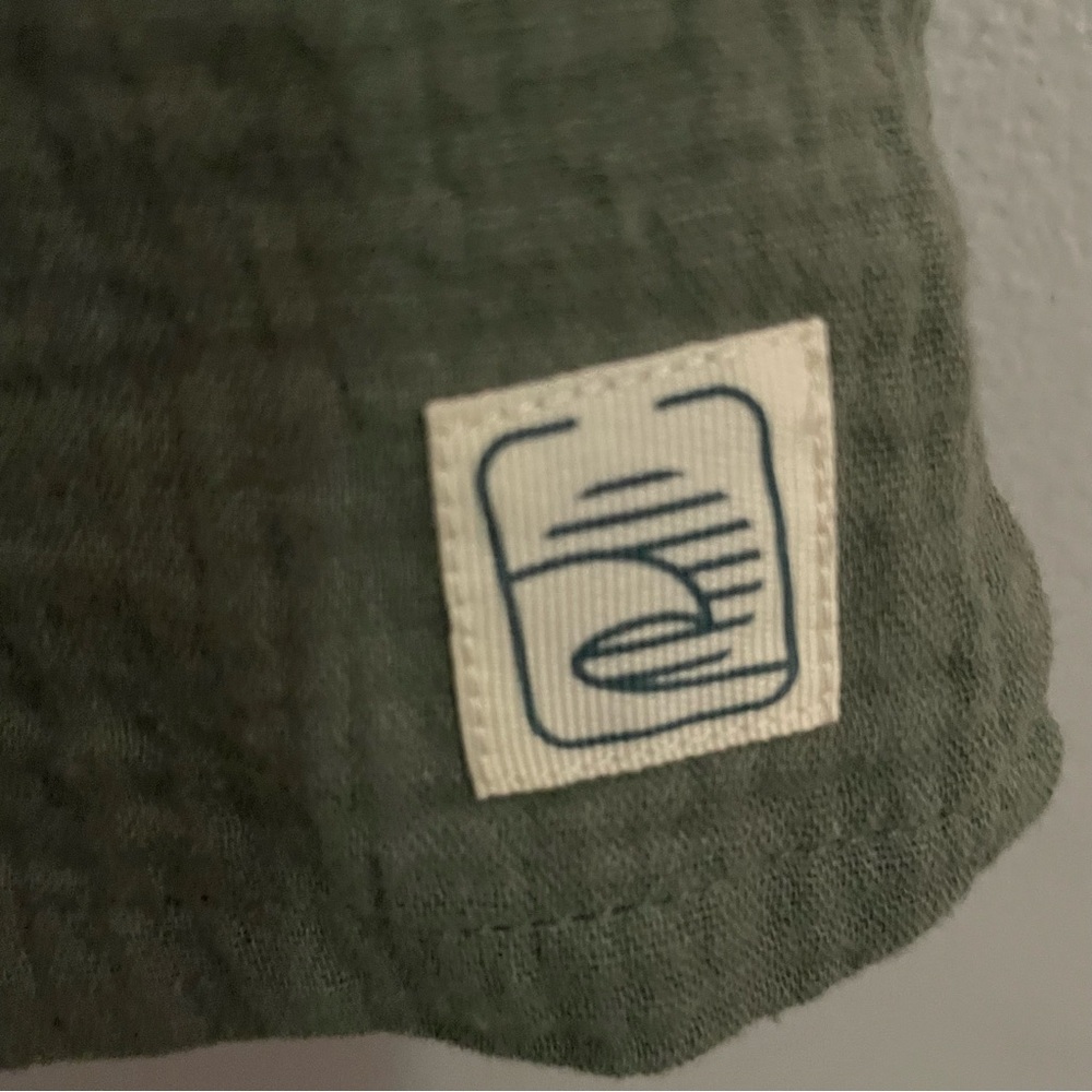 Laguna Mens Button Up Army Green Short Sleeve 100% Cotton Size Small So Soft EUC - Picture 6 of 6